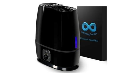 This ultrasonic humidifier helps the whole family breathe easy, 500-sq. foot coverage at just $42