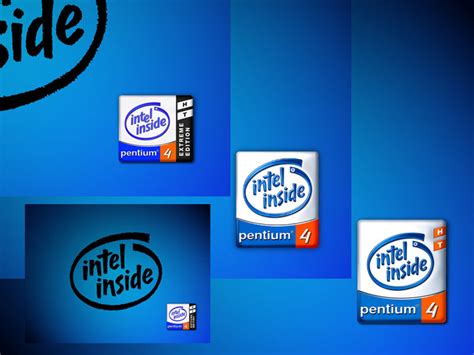 Intel Inside Pentium 4 Logo | Mister Wallpapers