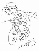 Kid Bike Coloring Pages sketch template