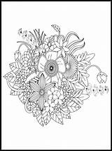Doodles Flowers Coloring Pages 19762014 Vector Art At Vecteezy sketch template
