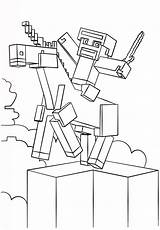 Minecraft Unicorn coloring Page  ColouringPages sketch template