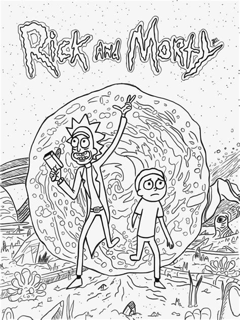 Rick and Morty Coloring Pages - Free Coloring Pages Printables