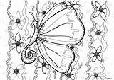 Butterflies Coloring Pages For Kids sketch template