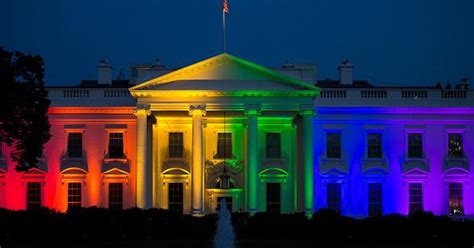 Iowa lights help bathe White House in rainbow colors