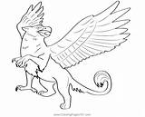 Griffin Coloring Pages To Print sketch template