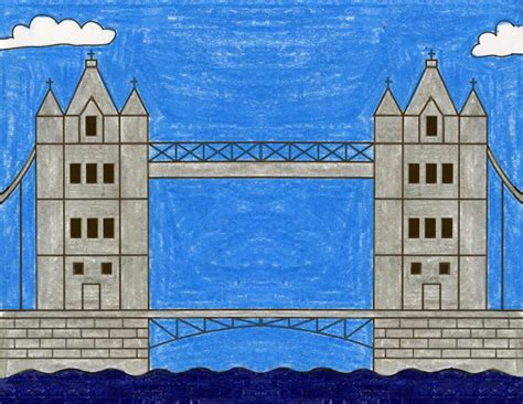 Draw the London Tower Bridge · Art Projects for Kids