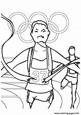 Track And Field Olympic Games Coloring page Printable sketch template