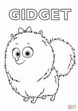 Gidget From the Secret Life Of Pets coloring Page  Free Printable sketch template