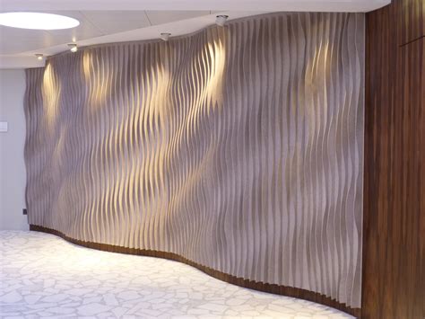 LAINE: CURVED Decorative acoustic panel | Wall paneling diy, Wall cladding, Wall cladding panels