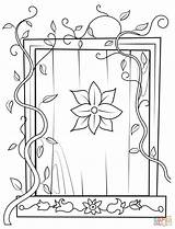 Floral Window coloring page  Free Printable Coloring Pages sketch template