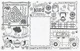 Menu Coloring Pages For Kids sketch template