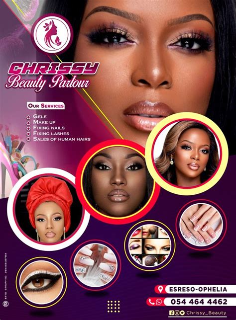 African Beauty Salon Flyer Design