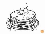 Pancake Coloring Page For Kids  Free Printable Pages sketch template