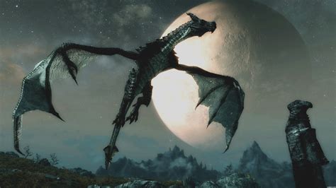 Skyrim Dragon Wallpapers Hd