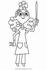 Mrs Jewls From Wayside Coloring Page For Kids  Free Printable sketch template