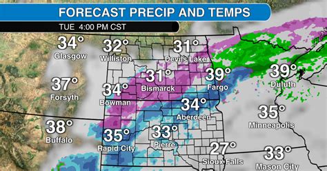 Forecast: More ice and snow in the Dakotas through Wednesday