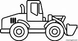 Front End Loader Coloring Pages For Kids sketch template