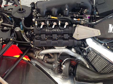 Close up of the engine in the MP4/4 (yes, the actual car) courtesy of ...