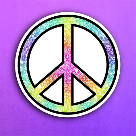 Peace Sign Sticker (WATERPROOF)