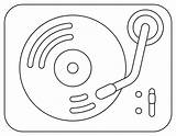 Vinyl Record Player coloring Page  Free Printable Coloring Pages sketch template