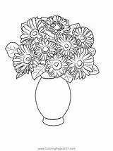 Bouquet Coloring Pages sketch template