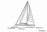 Sailboat coloring Page – Coloring sketch template