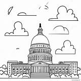 Colorful Washington Dc Monuments Coloring Page 54484 43096 sketch template