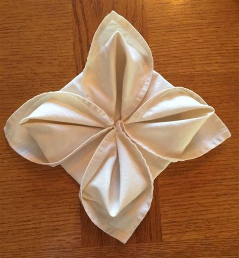 Napkin Folding - Flower : 9 Steps (with Pictures) - Instructables | Napkin folding flower ...