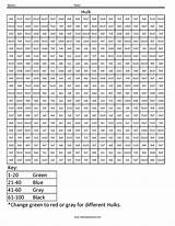 Coloring Squares Multiplication Pages sketch template