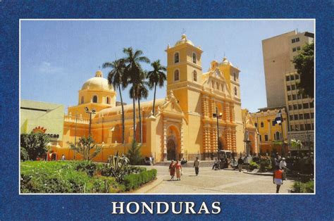 A Journey of Postcards: San Miguel Cathedral - Tegucigalpa - Honduras