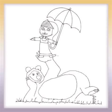 Masha and the Bear – Coloringbook.pics