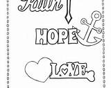 Faith Hope Love Coloring Pages sketch template