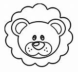 Adorable Lion Face Coloring Page  Free Printable Pages For Kids sketch template