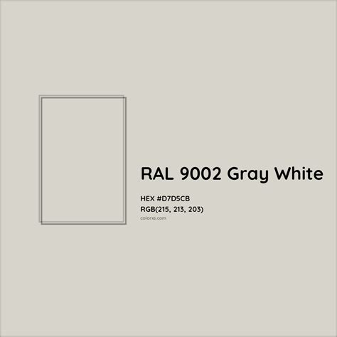 About RAL 9002 Gray White Color - Color codes, similar colors and paints - colorxs.com