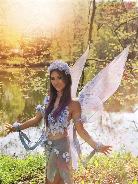 @JubaynaCosplay @ShelingBeauty Silvermist Pixie Hollow Fairy Cosplay Costume with Wings | Fairy ...