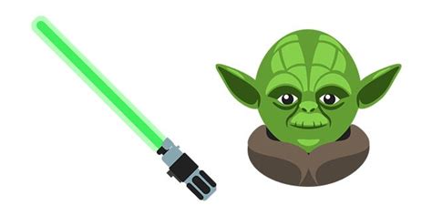 a star wars character with a green light saber