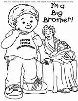 Baby Brother Coloring Pages Coloring sketch template