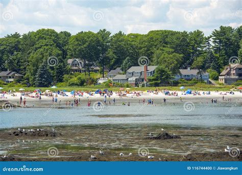 Portsmouth Harbor Beach, New Castle, NH, USA Editorial Image - Image of ...