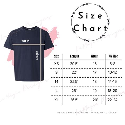 Gildan Softstyle T-shirt Size Chart - Size-Chart.net