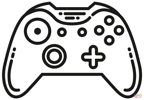 Xbox Controller coloring page | Free Printable Coloring Pages