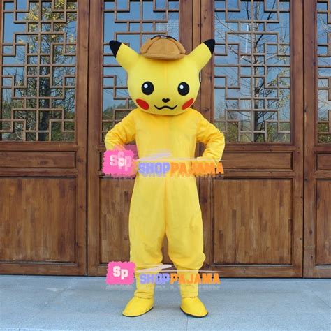 Adult Detective Pikachu Mascot Costume