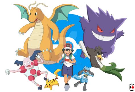 Ash's Galar team by Darkhameleon on DeviantArt