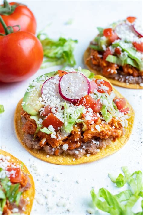 Easy Chicken Tinga Tostadas Recipe - Evolving Table