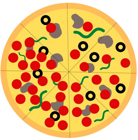 Printable Fraction Pizza - Printable Word Searches