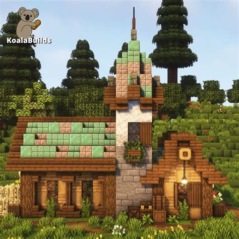 Minecraft: Cozy Copper House - Easy Minecraft Houses, Minecraft Houses, Cute Minecraft Houses