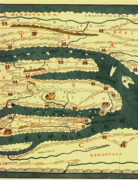 Tabula Peutingeriana: Huge Ancient Roman Map Created By Unknown Cartographer - Ancient Pages