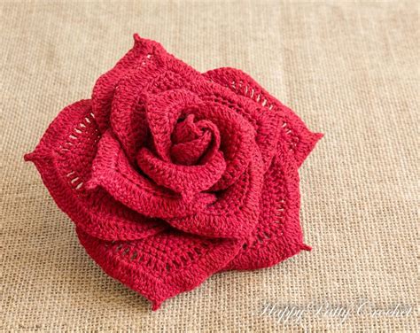 Free Printable Crochet Rose Pattern