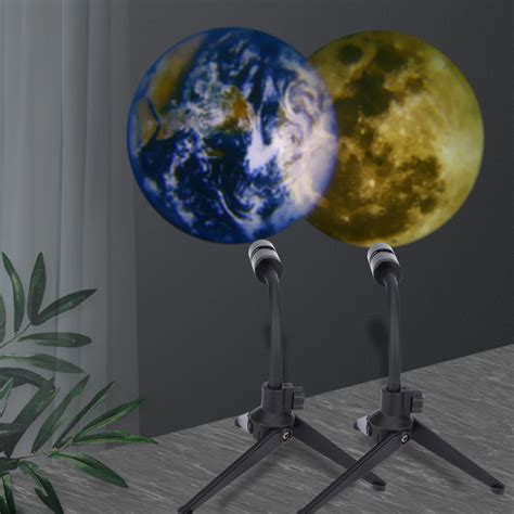 Star Projector 2 In 1 Moon Earth USB Rechargeable Projection LED Lamp ...