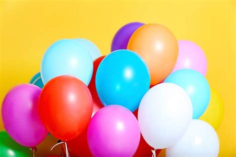 Premium Photo | Colorful birthday balloons closeup