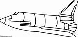Easy Spacecraft Coloring Page  ColoringAll sketch template